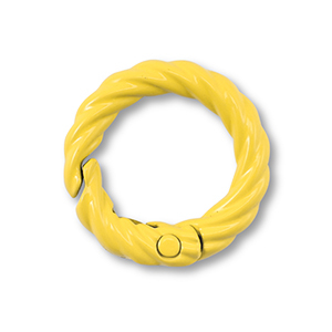 Appr&ecirc;ts color&eacute;s anneau porte-cl&eacute;s Jaune