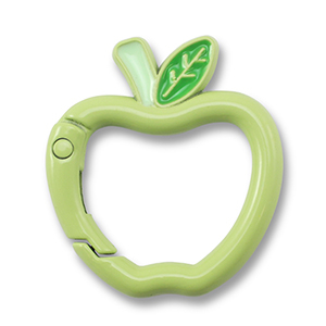 Appr&ecirc;ts color&eacute;s porte-cl&eacute;s pomme Vert menthe-vert
