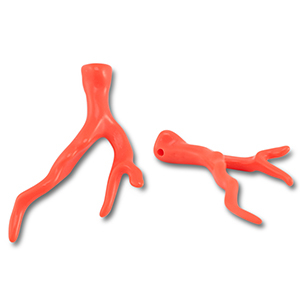 Pendentifs acryliques corail Orange