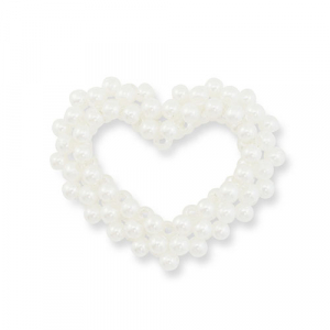 Pendentifs accroche-regard c&oelig;ur Blanc