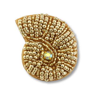 Broches coquille Dor&eacute;