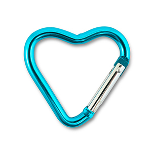 Appr&ecirc;ts color&eacute;s porte-cl&eacute;s coeur Bleu brillant