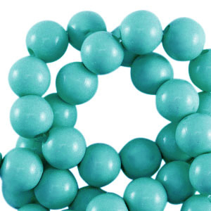 Perles acryliques 6 mm brillant Vert aqua