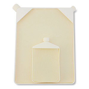 Beadsmith plaque d'entonnoir avec tapis set de 2 Jaune vanille