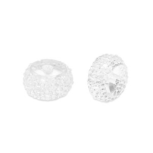 Perles en r&eacute;sine rondelles 10mm Transparent