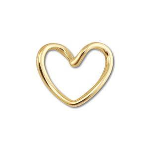 Appr&ecirc;ts en acier Inox connecteur coeur Dor&eacute;