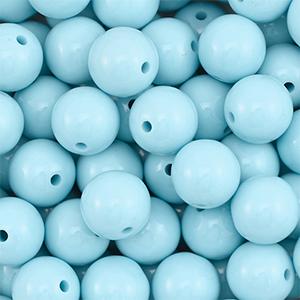 DQ Perles acryliques 16 mm Bleu pastel