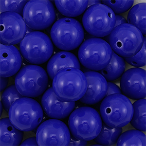 DQ Perles acryliques 16 mm Bleu fonc&eacute;