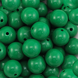 DQ Perles acryliques 18 mm Vert fonce