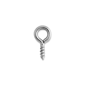Appr&ecirc;ts en acier Inox vis avec boucle Argent&eacute;