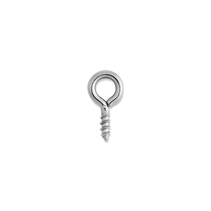 Appr&ecirc;ts en acier Inox vis avec boucle Argent&eacute;