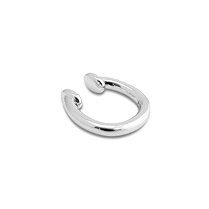 Boucles d'oreilles en acier inox ear cuff Argent&eacute;