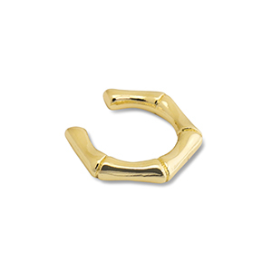 Boucles d'oreilles en acier inox ear cuff Dor&eacute;