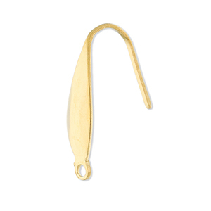 Appr&ecirc;ts en acier inox boucles d'oreilles crochet avec anneau Dor&eacute;