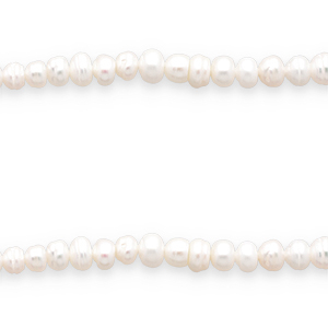 BQ Perles d&rsquo;eau douce plates et rondes Blanc naturel