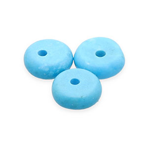Pierres naturelles perles Magn&eacute;site rondelles Bleu