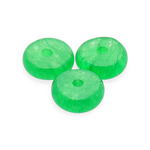 Pierres naturelles perles Quartz rondelles Vert
