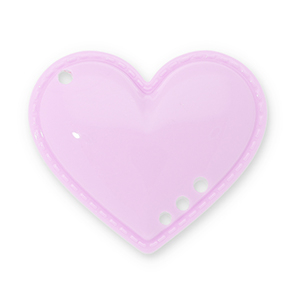 Pendentifs accroche-regard coeur Violet lilas