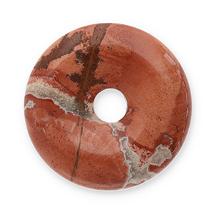 Pierres naturelles pendentifs Agate donut 16mm Marron rouge