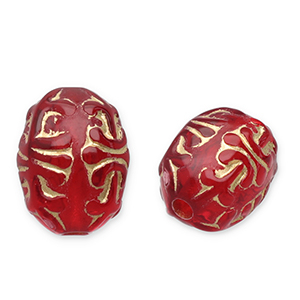 Perles acryliques Rouge-dor&eacute;