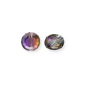 Perles &agrave; facettes Anthracite-AB coating