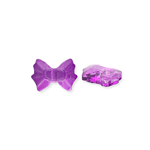 Perles &agrave; facettes Fashion n&oelig;ud Violet