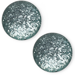 Cabochon classique 12mm Polaris Elements Paipo Vert p&eacute;trole