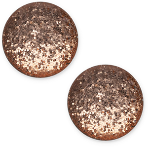 Cabochon classique 12mm Polaris Elements Paipo Marron