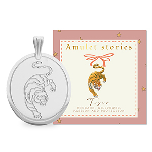 BY31&reg; Breloques en acier Inox tigre Argent&eacute;