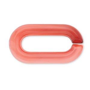 Cha&icirc;ne en acrylique 20 mm maillons s&eacute;par&eacute;s Rouge corail