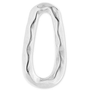 Appr&ecirc;ts en acier Inox connecteur ovale Argent&eacute;
