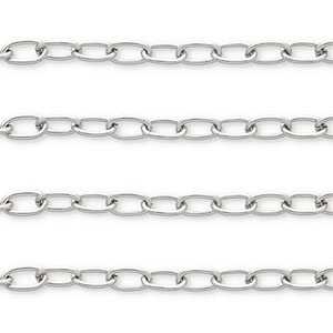 Appr&ecirc;ts en acier Inox cha&icirc;ne maille jaseron maille for&ccedil;at Argent&eacute;