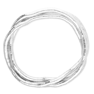 Colliers flexible serpentine Argent&eacute;