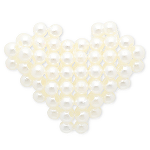 Pendentifs accroche-regard coeur Blanc