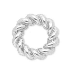 Appr&ecirc;ts en acier inox anneau ferm&eacute; 6 mm Argent&eacute;