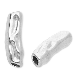 Perles en acier Inox tube Argent&eacute;