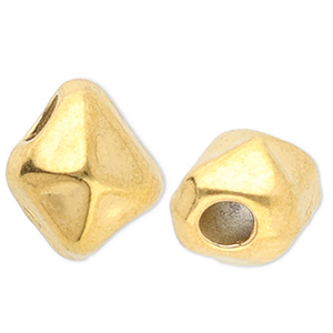 Perles en acier Inox irr&eacute;guli&egrave;res Dor&eacute;