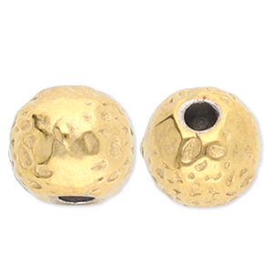 Perles en acier Inox Dor&eacute;