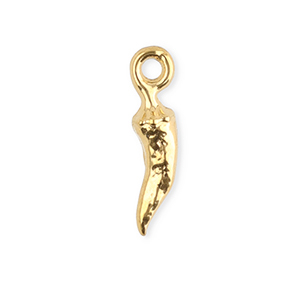 Breloques en acier Inox piment Dor&eacute;