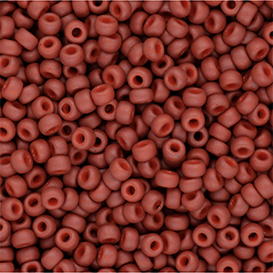 Perles de rocailles Miyuki 8/0 Matted Opaque Terra Cotta 8-2315