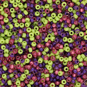 Perles de rocailles Miyuki 11/0 Deep Aubergine mix127