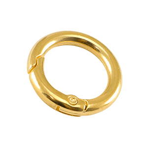 Appr&ecirc;ts en m&eacute;tal DQ porte-cl&eacute;s 24mm Dor&eacute; (sans nickel)