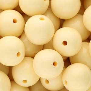 DQ Perles acryliques 18 mm brillant Pastel yellow 11-0616 TPG
