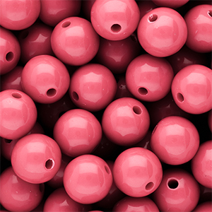 DQ Perles acryliques 12 mm brillant Pink lemonade 16-1735 TCX