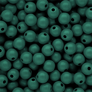 DQ Perles acryliques 10 mm brillant Mediterranea green 19-4517 TCX