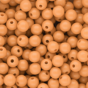 DQ Perles acryliques 8 mm brillant Chamois orange 15-1145 TCX