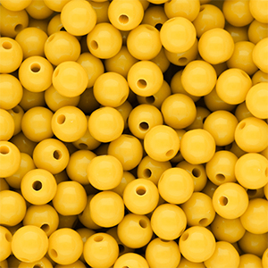 DQ Perles acryliques 8 mm brillant Vibrant yellow 13-0858 TCX