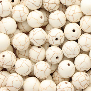 Perles en c&eacute;ramique 12&nbsp;mm Blanc