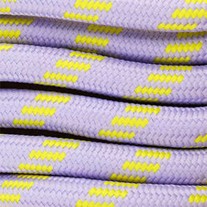 Paracorde tendance 10 mm Violet lavande-jaune