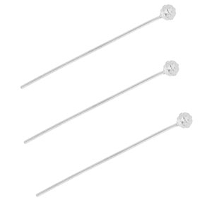 BY31&reg; Appr&ecirc;ts en acier inox clous &agrave; t&ecirc;te boule 35 mm Argent&eacute;